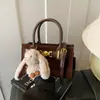 Bolso Cruzado, Bolso de Mujer, Bolso de Hombro de Alta Gama, Bolso Cuadrado Pequeño Retro Casual a la Moda, Bolso de Mano Simple para el Trabajo