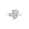 Anillo de Plata Esterlina S925 de Hoja con Micropavé de Zirconia Más Vendido Europeo y Americano Anillo de Boda para Mujer Anillo de Plata Esterlina Europeo y Americano para Mujer Anillos