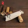 Lata de Té de Bambú Portátil, Tubo de Bambú Sellado, Caja de Almacenamiento de Té, Barril de Bambú para Despertar el Té, Caja de Embalaje de Té, Taza de Bambú