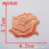Tamanho pequeno, médio e grande autoadesivo bordado de flor de rosa adesivo de tecido patch branco patch decorativo para roupas flor de tecido acessórios de vestuário