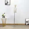 Accesorios para Escaparate Modelo para Hombres, Mujeres y Niños Bolsa de Tela de Medio Cuerpo y Cuerpo Completo con Cabeza Tienda de Ropa Infantil Percha para Ropa Infantil Oro y Plata