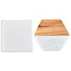 Posavasos Aislados de Mármol Empalmados con Madera de Acacia Redondos Manteles Individuales para Café Posavasos de Té de Halloween Procesamiento Personalizado Escandinavo