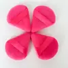 Pequena Esponja Triangular Flocada para Pó, Esponja Macia Flocada Densa para Pó de Mel, Atacado de Novo Fabricante Dupla Face para Pó Solto Almofada de Ar