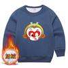 Abrigo infantil de Sun Wukong otoño e invierno Nuevo suéter de cuello redondo para niños Abrigo acolchado de forro polar guapo para niños