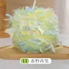 Hilo de arcoíris tejido a mano especial para bricolaje, nuevo estilo de hilo, ganchillo, pinzas para el cabello, sombreros, bufandas, bolsos, mantas de rosas, hojas