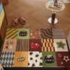 Felpudo de entrada, alfombrilla de pie para interior de fácil cuidado, bucle, resistente a las manchas, no lavable, antideslizante, alfombra para recibidor para uso doméstico