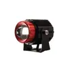 Cañón pequeño de acero M9 lente de flash bicolor blanco y amarillo luz de motocicleta faro LED faro láser modificado para coche eléctrico