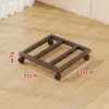 Camión para transportar remolques, ruedas giratorias silenciosas de alta resistencia, carro de placa de hierro, carro tortuga, carrito de plataforma plana, carro de cuatro ruedas abatible