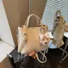 Bolsa de Mão Feminina de Couro Macio de Alta Qualidade com Padrão de Lichia, Nova Moda Primavera 2026, Bolsa Saco, Bolsa Transversal