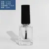 5ml10ml15ml Frasco Redondo para Esmalte Frasco Quadrado para Esmalte Cola para Esmalte Frasco Vazio Frasco Transparente de Vidro com Dispenser Agora