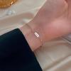 Pulsera de Moda para Hombre Pulsera de Diseño de Alta Gama de Lujo Ligero Nicho Pulsera Simple Celebridad de Internet Joyería de Mano Venta al por Mayor