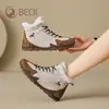 Botas Femininas de Cano Alto Gorilla 2026 Outono e Inverno Couro Genuíno Versátil Forradas com Lã Espessadas Botas de Neve Esportivas Casuais Botas Curtas Femininas