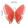 HB034 Mariposa Hueca de Cuatro Capas 3D Mariposa de Papel Perla Decoración de Boda Vacaciones Simulación Pegatinas de Pared de Mariposa