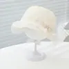 Chapéu de Pescador Princesa de Renda Fina para Bebês e Crianças Pequenas na Primavera para Meninas, Chapéu de Sol com Proteção Solar, Chapéu Ajustável Estilo Corte