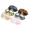 Gafas de Sol Estilo Europeo y Americano con Montura Grande, Gafas de Sol Integradas, Protección UV, Lentes de Sol de Moda Callejera