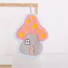 Toalla de Mano Antibacteriana con Forma de Hongo de 10A, Colgable, Felpa de Coral Gruesa, Bordada, Absorbente, Pañuelo Lindo para Niños, Toalla Pequeña