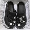 Zapatos Croc para Hombre Verano Ropa Exterior 2024 Nuevos Playa Suela Gruesa Antideslizantes Sandalias y Pantuflas para Hombre con Accesorios Removibles