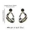 Brincos Pingente Acrílico Estampa Leopardo E14207 para Mulheres, Tarraxas de Personalidade de Nicho Transfronteiriças, Brincos Elegantes de Luxo Leve de Alta Qualidade