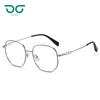 Nuevas gafas planas de moda para mujer, montura grande, gafas casuales, montura de cara grande, gafas con montura metálica adelgazante, montura lisa cercana
