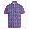 Camiseta Polo Masculina de Manga Curta, Respirável, Secagem Rápida, Estampa Digital 3D, Corte Solto, Casual, Best-seller de Verão Transfronteiriço