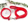 Collar para Mascota con Estampado de Puntos Set de Tracción para Perro Cuerda para Gato Cuerda para Perro Pequeño Deporte para Pasear Perros Cadena para Perro