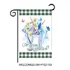Bandera de jardín de lino de fábrica transfronteriza, bandera colgante decorativa de hortensia de playa, bandera decorativa para patio, bandera de lino sintético al por mayor