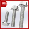 [Pernos de Brida de Acero Inoxidable 304] M4--M16 Acero Inoxidable Superficie de Brida con Tornillos Antideslizantes Dentados Acolchados