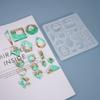 Molde de Silicona para Resina Epóxica DIY Pendientes Forma Asimétrica Colgante Pendientes Molde de Cristal Venta al Mayoreo