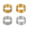 Dedais de Metal Dourado e Prateado Espessados por Atacado, Pressionadores de Agulha de Costura Manual Doméstica, Aros de Dedal (Anéis de Cobre)