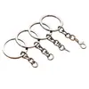 Chaveiro de 30mm com Fecho Lagosta, Argola Única, Chaveiro de Garra, Corrente para Pendurar, Pingente de Boneco para Chaveiro