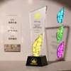 Trofeo de Cristal Hecho a Medida para Premios de Alta Gama y Elegantes para Empleados Destacados, Campeones de Concursos Creativos y Premios de Reunión Anual