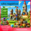 Fábrica de Origem Atacado Blocos Magnéticos de Construção para Crianças Brinquedos Magnéticos Conjunto Educacional de Montagem DIY Presente para Menino