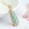 Pingente de Feijão Quatro Estações de Jade Gelo Tipo A Natural Guan Yu Colar de Jade Água Azul Atacado Dropshipping S4061304