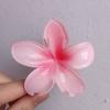 Pinza para el Cabello de Flor de Plumeria para Mujer, Pinza de Tiburón Floral, Accesorio Estilo Vacaciones en la Playa, Pasador, Adorno para el Cabello, Pinza para el Cabello
