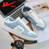 Zapatos de Tabla Warrior Casual Pareja Festivo Boda Zapatos Rojos Blancos Versátiles Zapatos de Mujer Populares Zapatos de Hombre Tenis