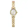Relógio Feminino Mia Light Luxury Exquisite Quartz Mostrador Redondo Pequeno Pulseira de Aço Estilo Ins Nicho Relógio Feminino de Quartzo à Prova d'Água