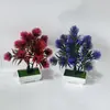 Bonsái de Planta Artificial Transfronterizo, Plantas Pequeñas de Árbol Artificial en Maceta, Macetas de Plástico, Plantas Verdes, Decoraciones de Flores Artificiales en Maceta, Artículos Populares