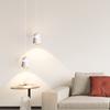 Lámpara de araña pequeña COB colorida de espectro completo para mesita de noche de dormitorio, personalidad creativa, luz elevable, lámpara de araña de lujo con chip Preh