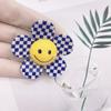 Flor Sorridente Japonesa e Coreana Estilo Britânico Ins Nova Xadrez Beleza Urbana Tabuleiro de Xadrez Normcore DIY Acessórios para Joias