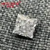 Anel de Pedra Solta Zircônia Corte Flor de Gelo 6A Corte Princesa Branco Face Cz Zircônia Cúbica Sintética Pedra Preciosa Atacado em Estoque