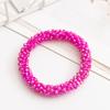 Anillo para el cabello de cristal simple y distintivo estilo coreano ins popular en Internet estilo Mori novia de mujer de doble uso coleta goma de pelo pulsera