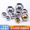 Acero Inoxidable Perforado Bola Redonda Tornillo Bola Decorativa Bola de Acero Adorno de Paisaje Pasamanos Acero Inoxidable Pulido Doble Agujero Hueco