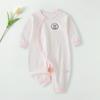 Macacão de bebê Primavera e Outono Pijama de manga comprida de algodão puro para sair Roupas de escalada para bebê recém-nascido Hassel desossado fino