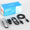 Luz Trasera de Bicicleta Recargable Impermeable Luz para Conducir de Noche Luz de Advertencia Exterior para Bicicleta Iluminación para Ciclismo en Carretera de Montaña