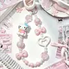 Cadenas para Teléfono Móvil al por Mayor Colgante de Estrella de Perla Coreana Cadena Corta de Perlas Cordón para Funda de Teléfono Accesorio de Muñeca para Niña