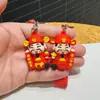 Chaveiro Desenho Animado Deus da Riqueza Estilo Chinês Boneco Deus da Riqueza Pingente de Bolsa Chaveiro de Carro Festival da Primavera Dia de Ano Novo Pequeno Presente