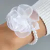 Corrente de Dedo Flor Borboleta Orquídea Pérola Fresca 3D Impressa Transfronteiriça Europeia e Americana Corrente de Dedo Flor Doce Casual de Feriado para Mulheres
