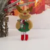 Decorações de Natal Pingentes de Árvore de Natal Pingentes de Boneca de Tecido de Natal Boneca Papai Noel Boneco de Neve Pequenos Pingentes
