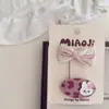 Nuevo Clip para el Cabello de Niña con Lazo de Caramelo Rosa Pasador Clip Lateral Clip para Flequillo