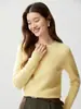 ¡Viaje sencillo! Suéter de Cachemira Nuevo de Punto Trenzado con Cuello Redondo para Mujer Otoño/Invierno Suéter de Punto Pullover Capa Base Adelgazante